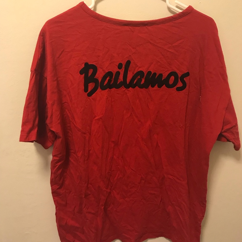Bailamos Velvet Text Flowing T-Shirt